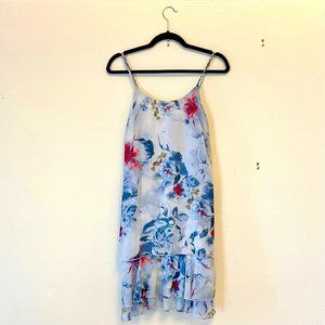 Lavand Floral Cami Dress (Blue, Size M)